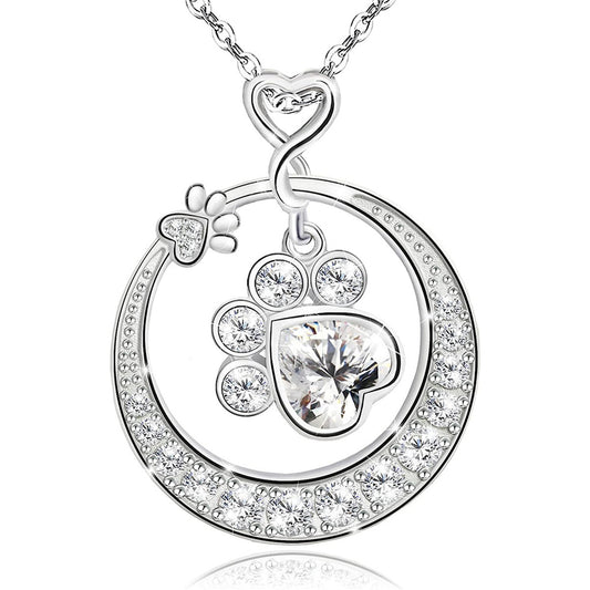 Disc Diamond Star Moon Smart Necklace