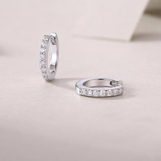 Sure Diamond Set Moissanite Silver Earrings Luxury Fashion Diamond Earrings Stud Earrings