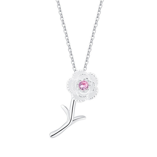 Cherry Blossom Sterling Necklace
