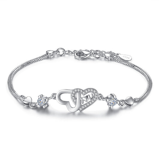 zircon Heart Bracelet