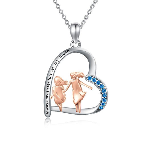 Sister Heart Necklace