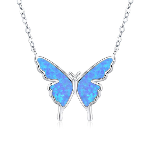 Opal Wings – Butterfly Necklace