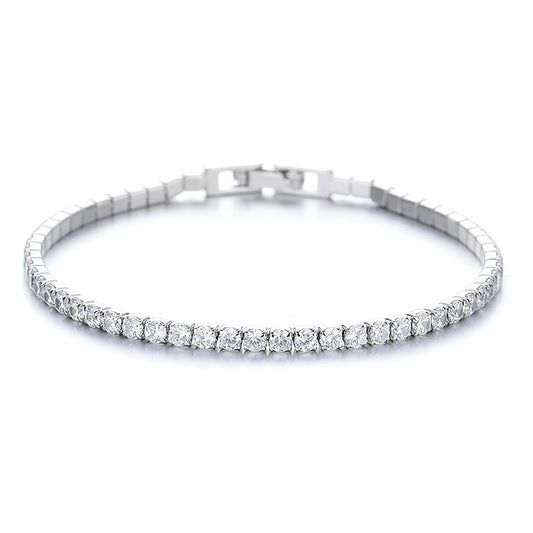 Luminous Luxe Full Diamond S925 Sterling Silver Bracelet