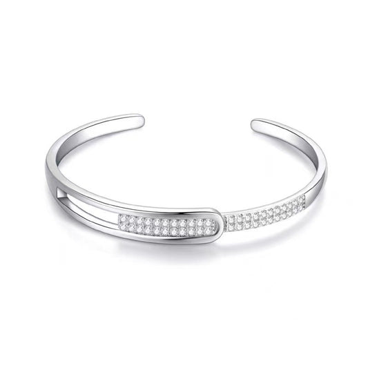 Shimmer  S925 Sterling Silver Full Diamond Korean Fashion Bracelet